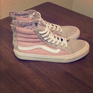 Vans (Grey and Vintage Red) High Tops